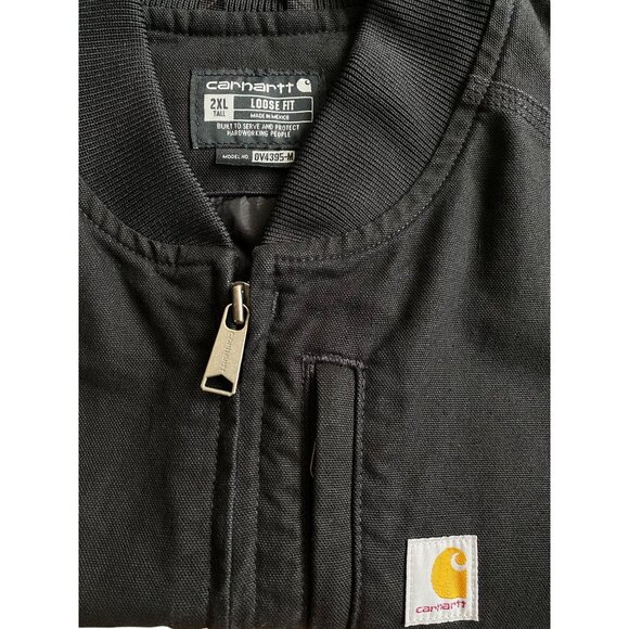 Carhartt Loose Fit Washed Duck Insulated Rib Collar Vest - Picture 2 of 3